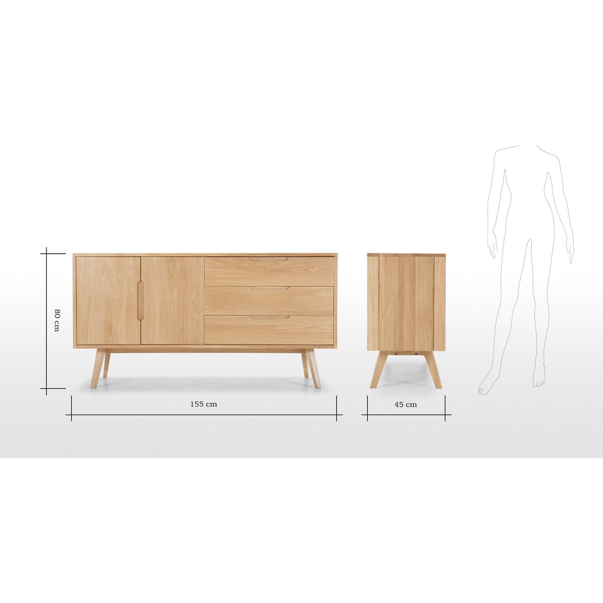 Jenson Sideboard, Solid Oak – image 10