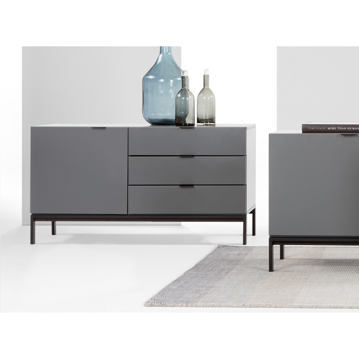 Marcell Compact Sideboard, Grey – image 3