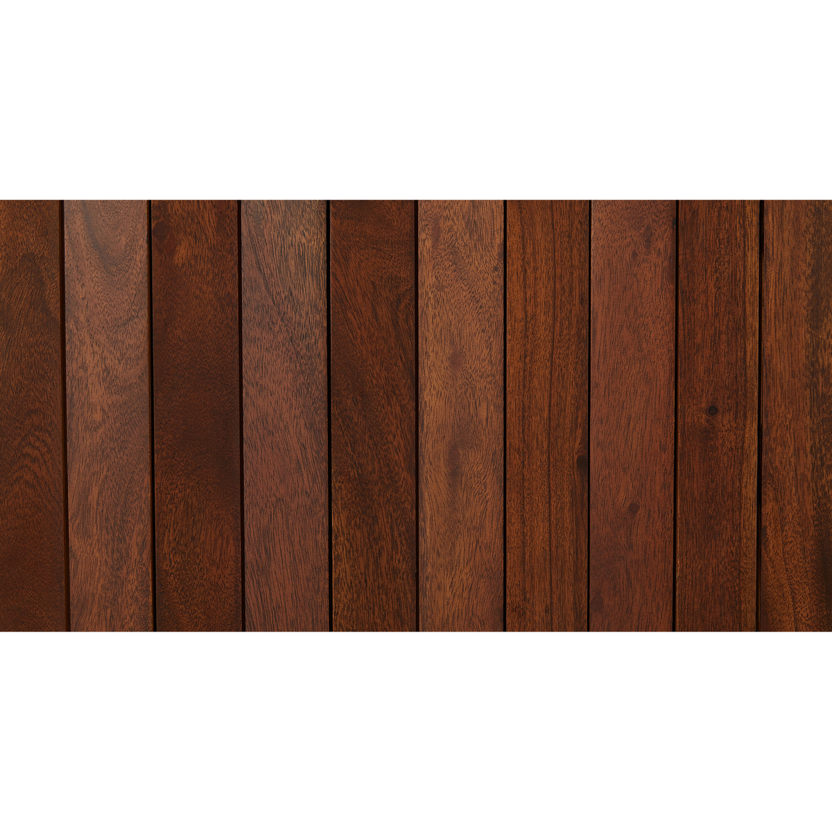 Talin Wide Sideboard, Walnut Stain Acacia Wood & Brass – image 7