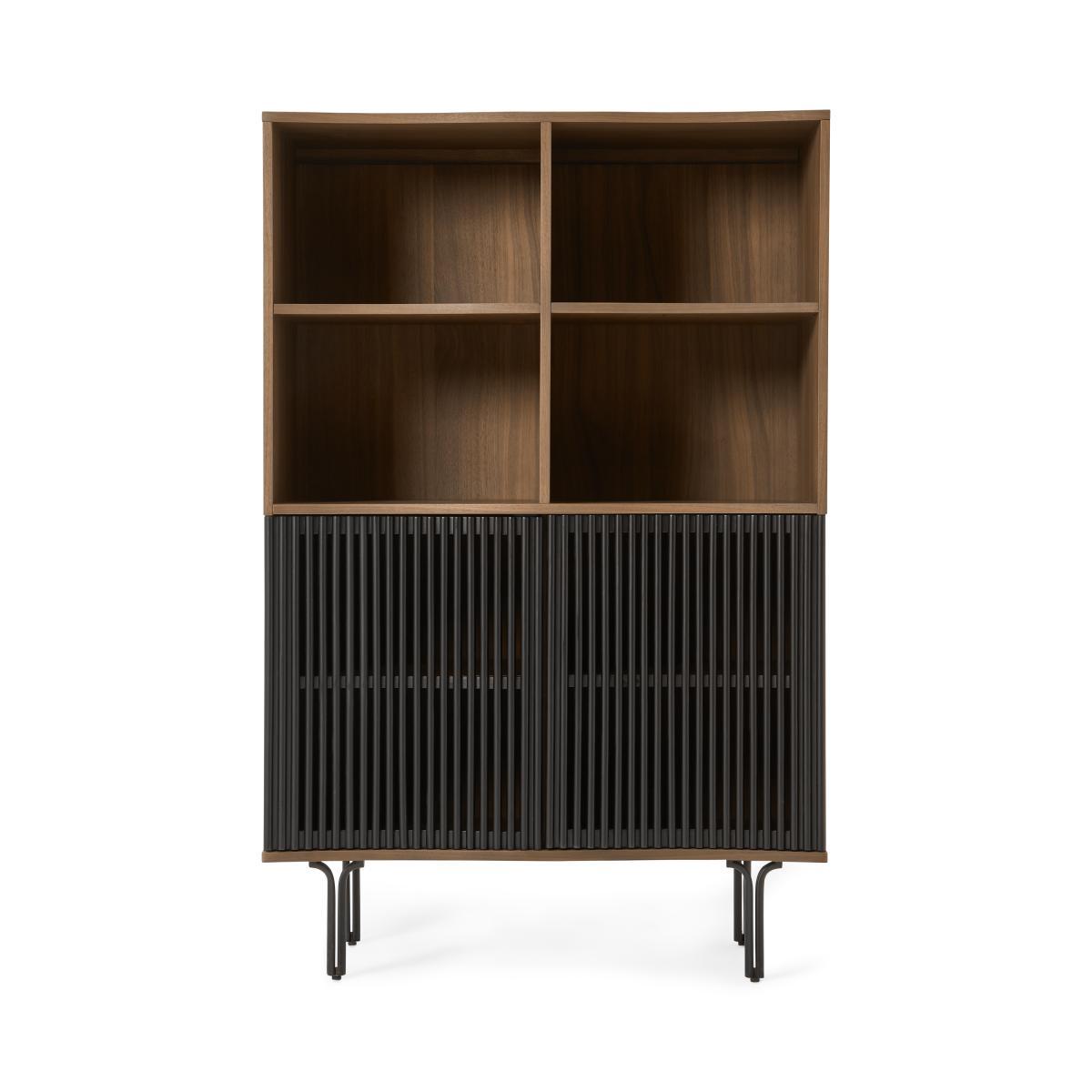 Zaragoza Highboard, Walnut & Charcoal Black – image 2