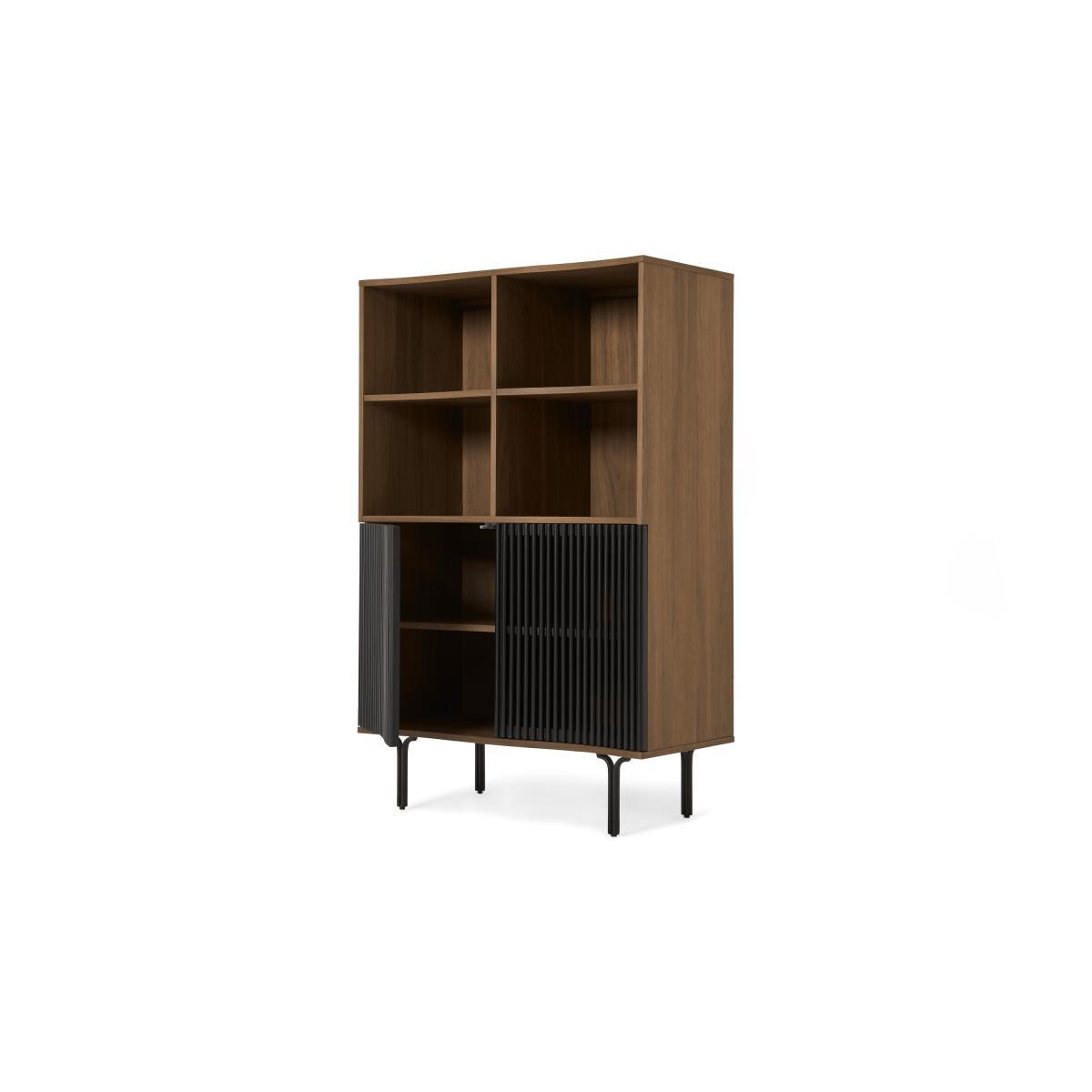 Zaragoza Highboard, Walnut & Charcoal Black – image 6