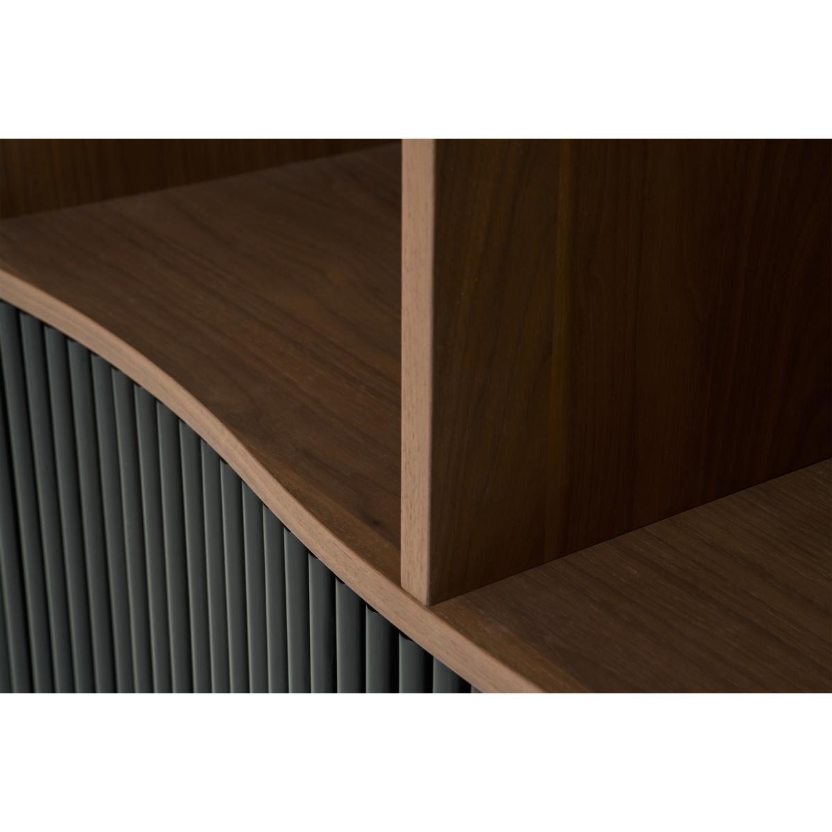Zaragoza Highboard, Walnut & Charcoal Black – image 7