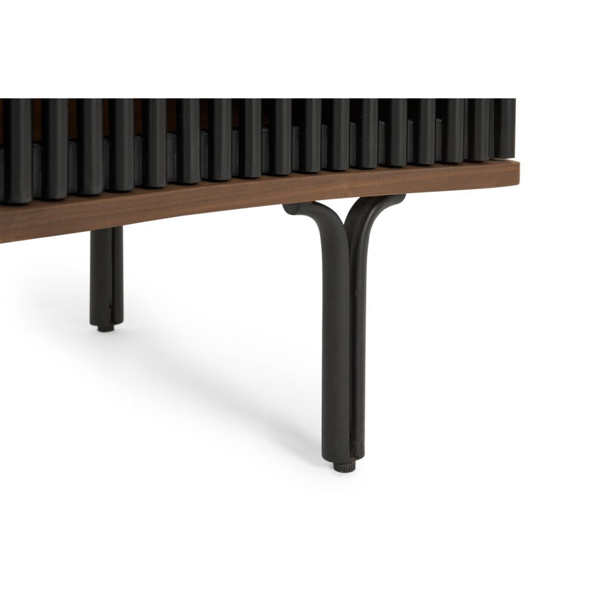 Zaragoza Highboard, Walnut & Charcoal Black – image 8