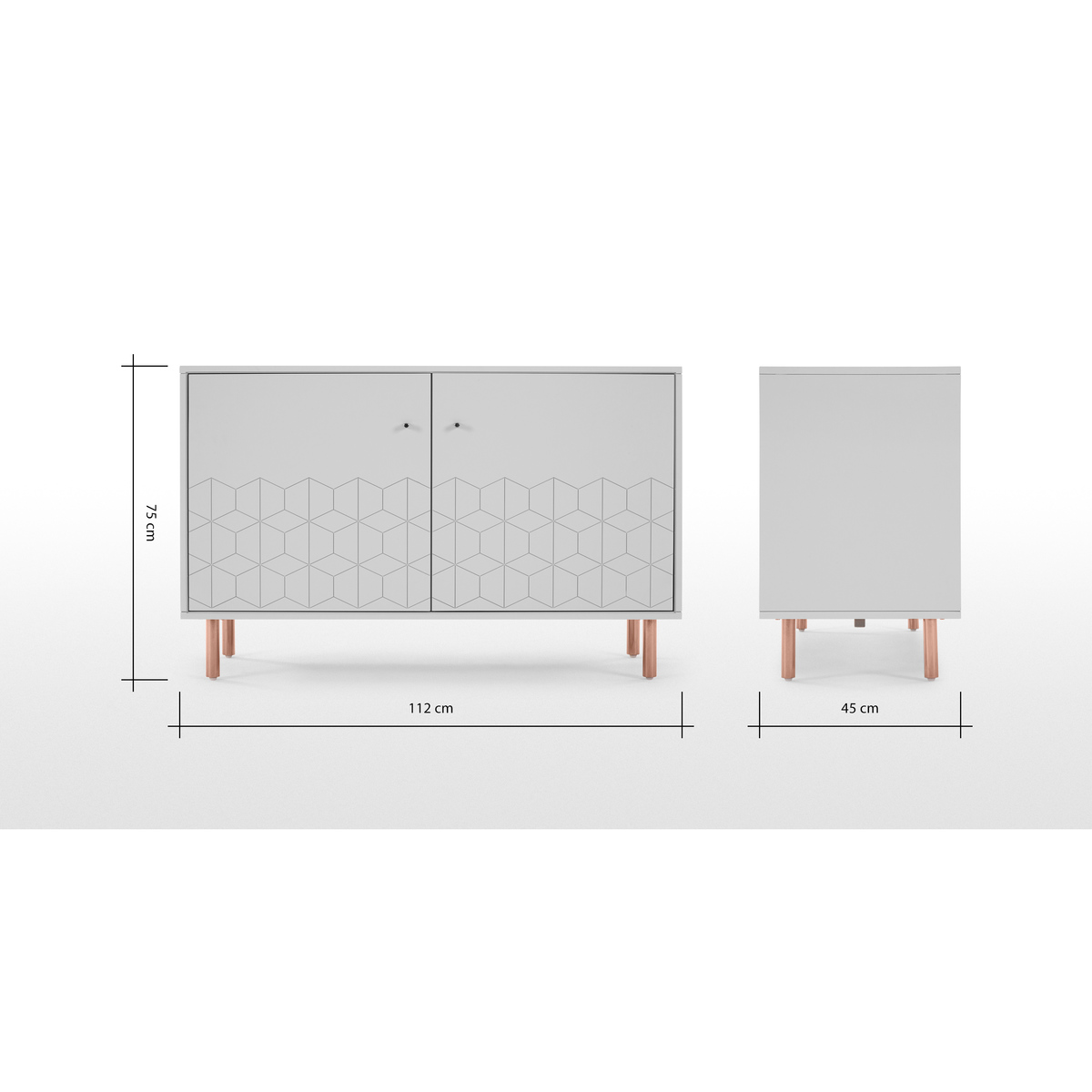 Hedra Sideboard, Copper and Grey – image 8