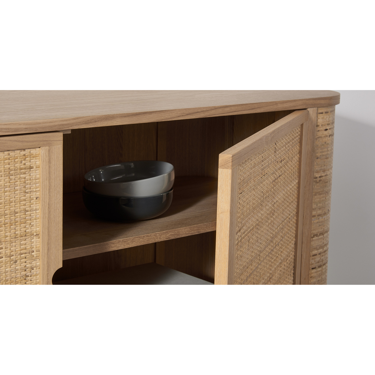 Liana Woven Front Sideboard, Ash & Rattan – image 4