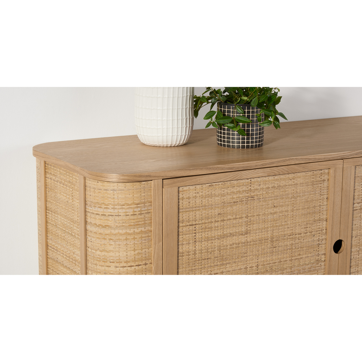 Liana Woven Front Sideboard, Ash & Rattan – image 6
