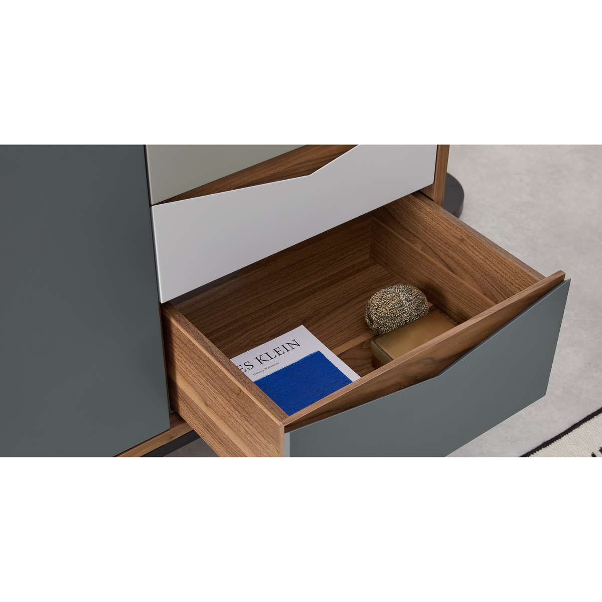 Louis sideboard, walnut and grey – image 5