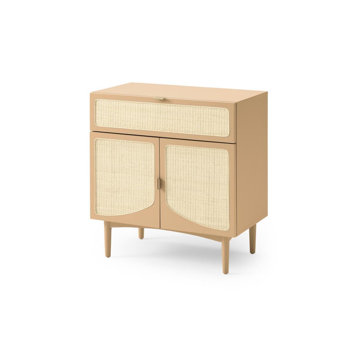 Emmi Compact Sideboard, Light Caramel & Rattan – image 3
