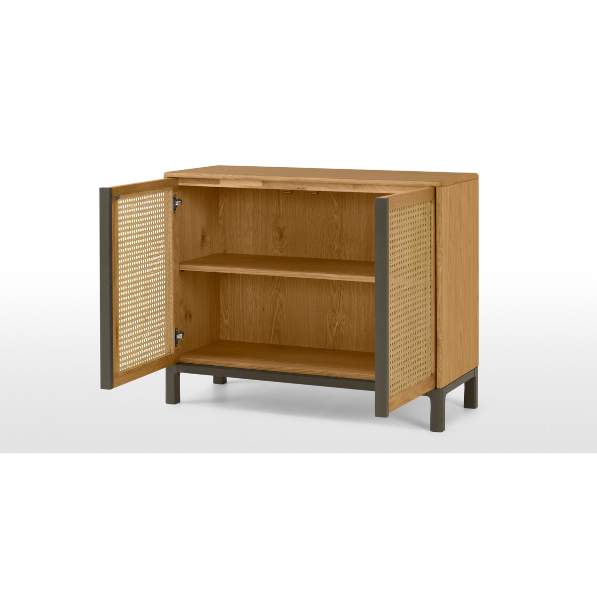 Reema Compact Sideboard, Oak & Grey – image 3