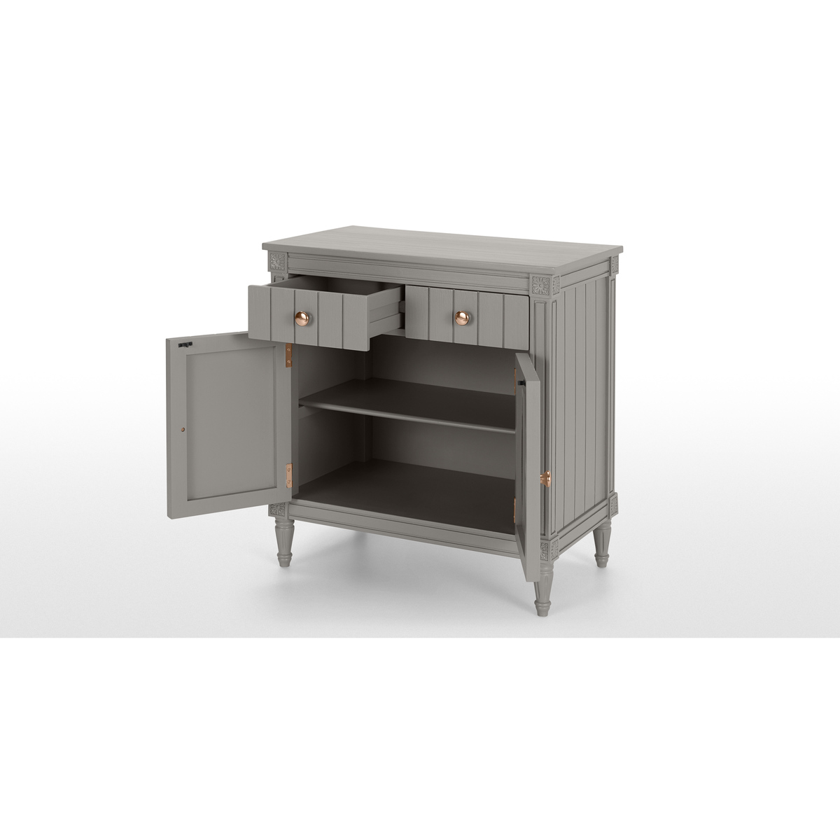 Bourbon Vintage Compact Sideboard, Copper and Grey – image 4