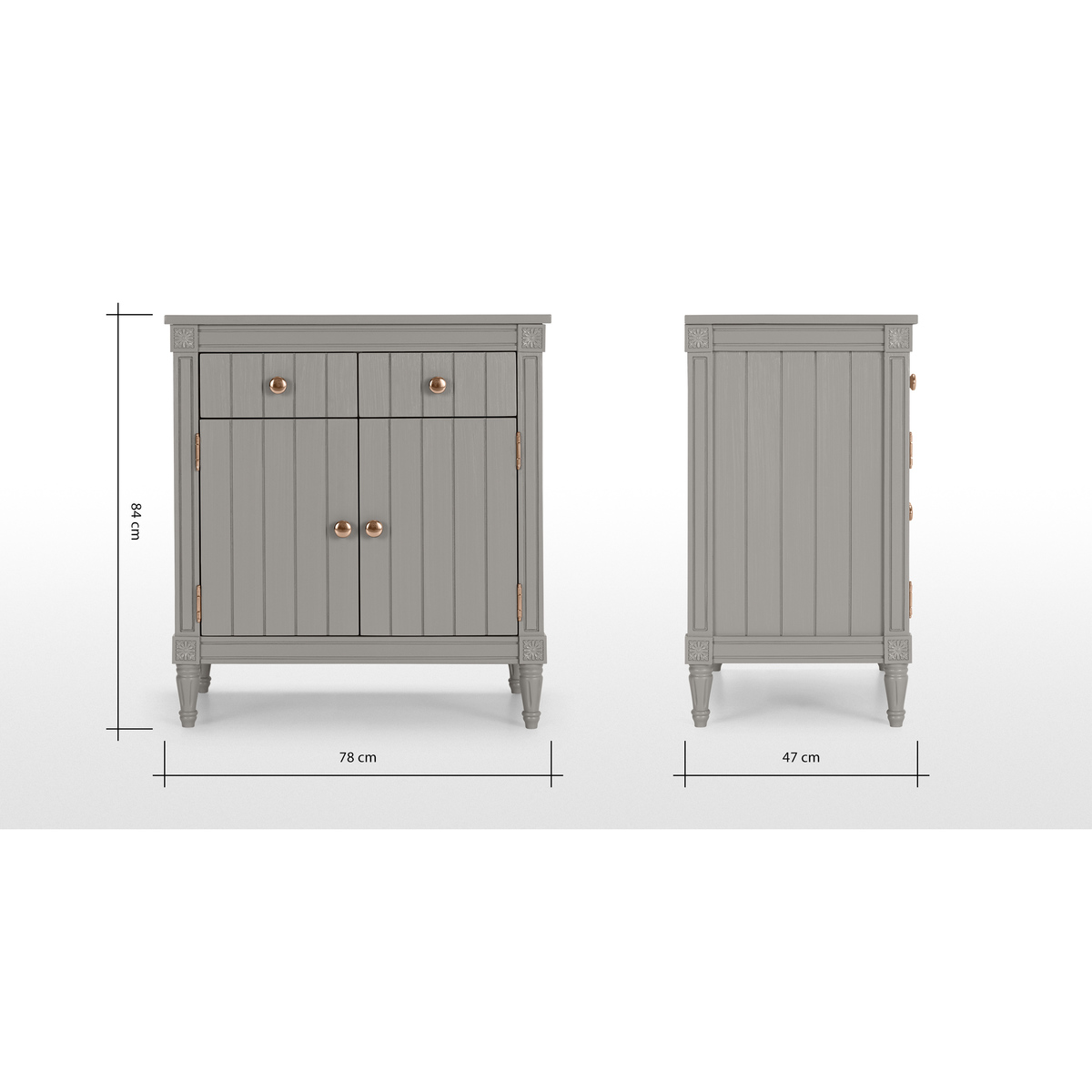 Bourbon Vintage Compact Sideboard, Copper and Grey – image 7