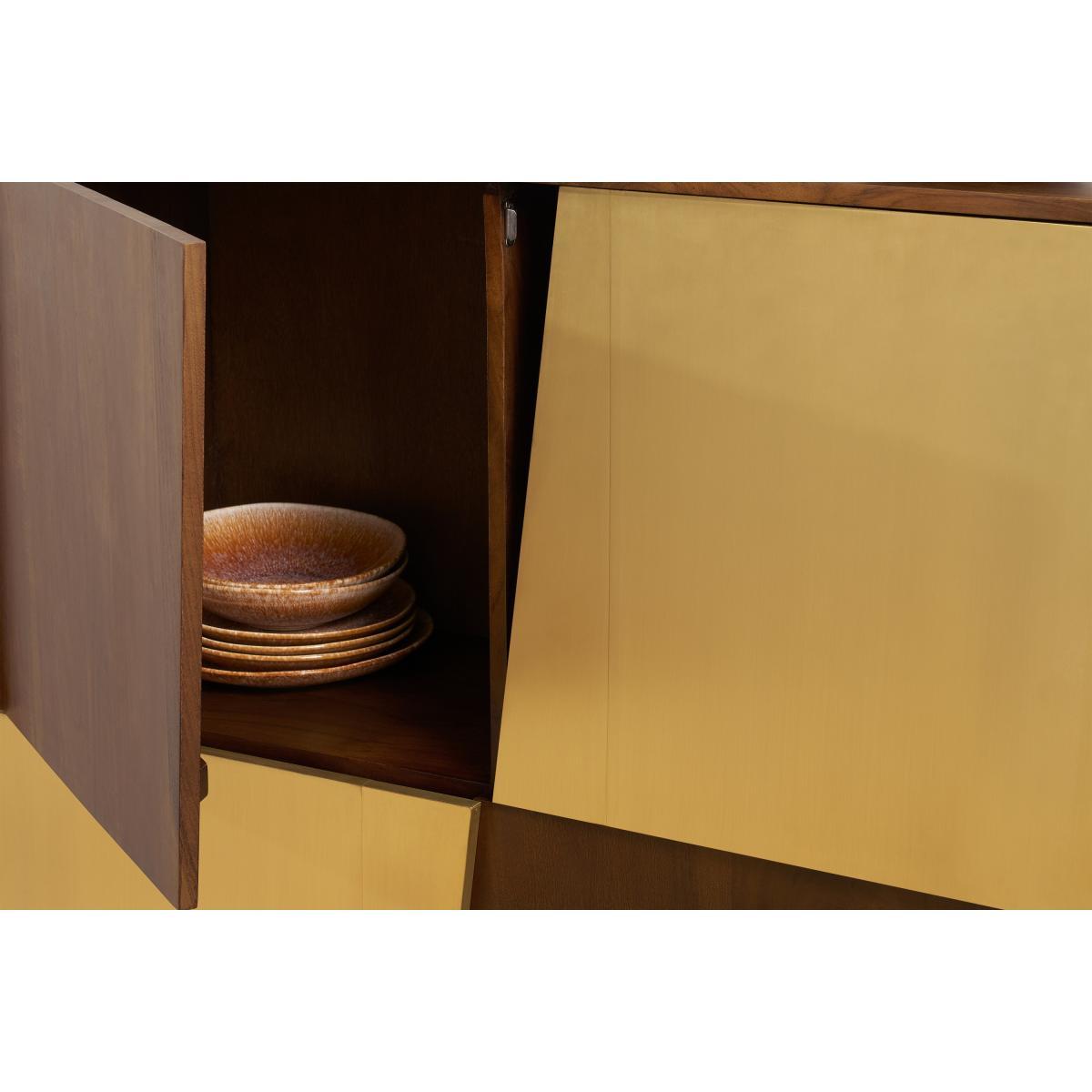 Mischa Highboard, Acacia Wood & Brass – image 5