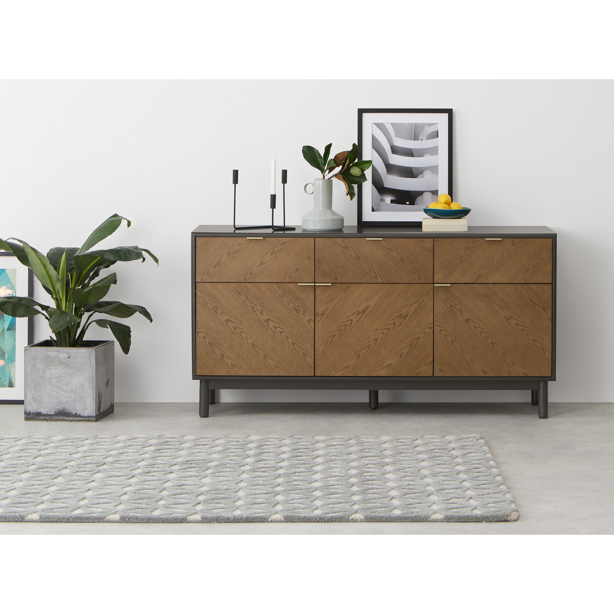 Belgrave Large Sideboard, Dark Stained Oak – image 3