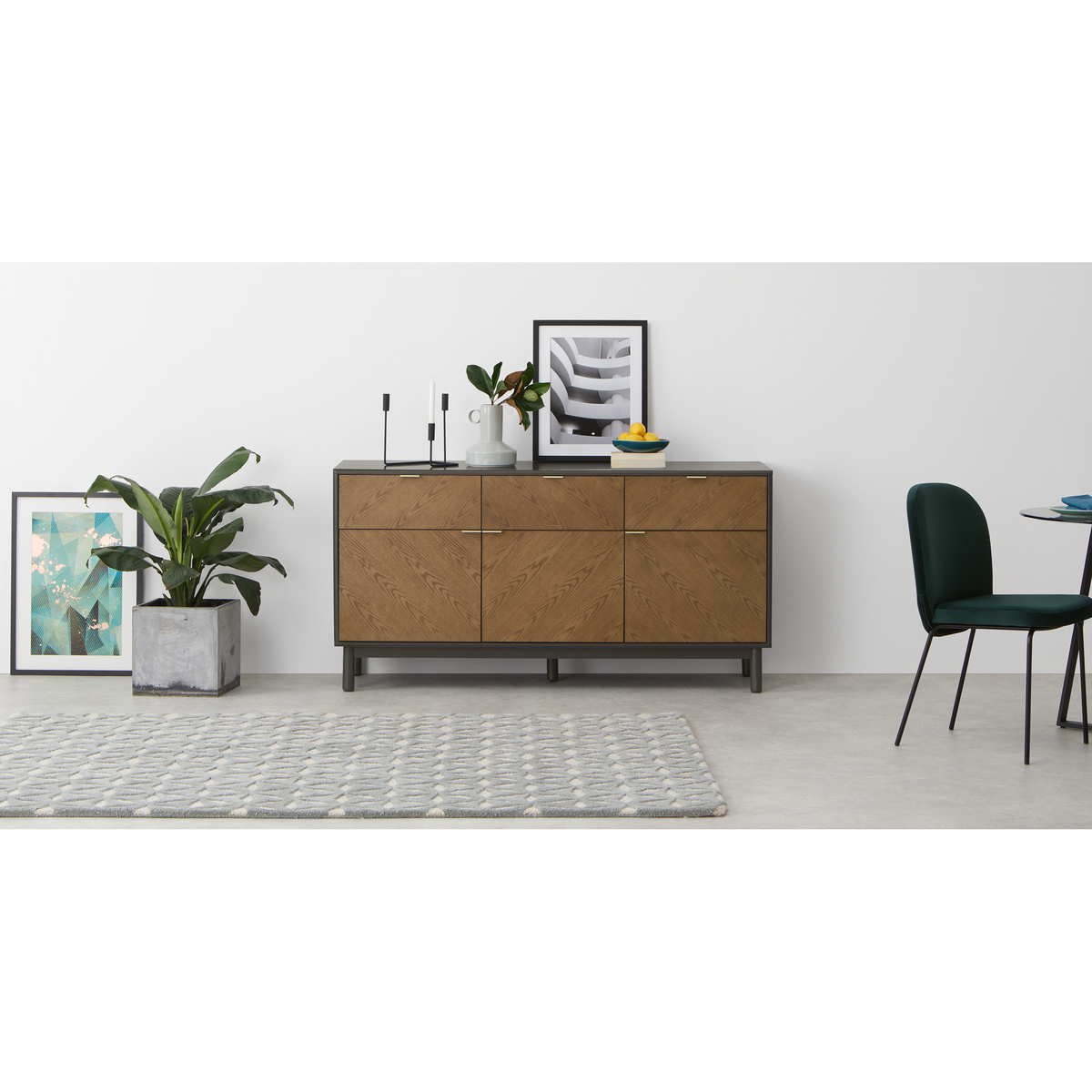 Belgrave Large Sideboard, Dark Stained Oak – image 4