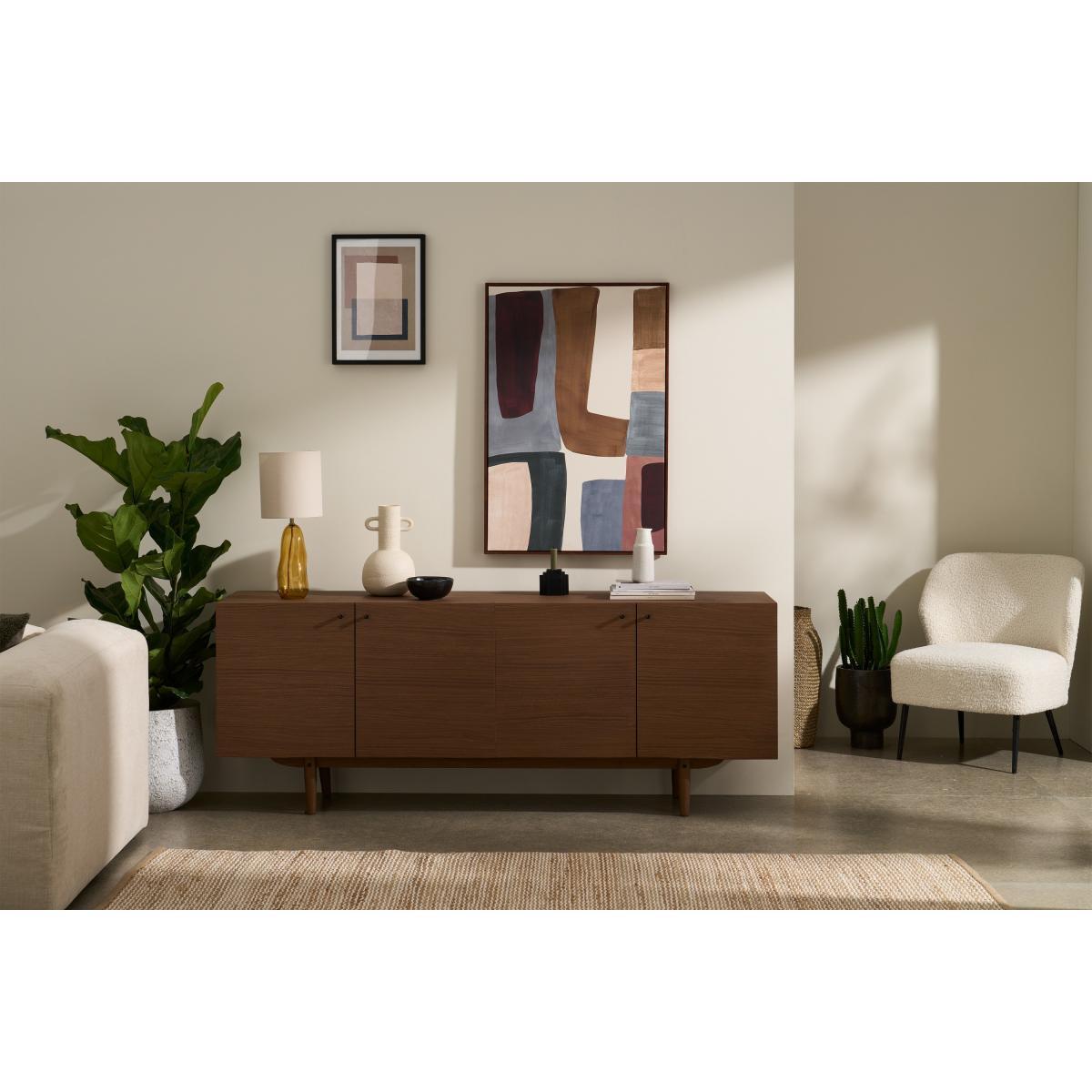 Asger Wide Sideboard, Dark Stain Oak Effect – image 4