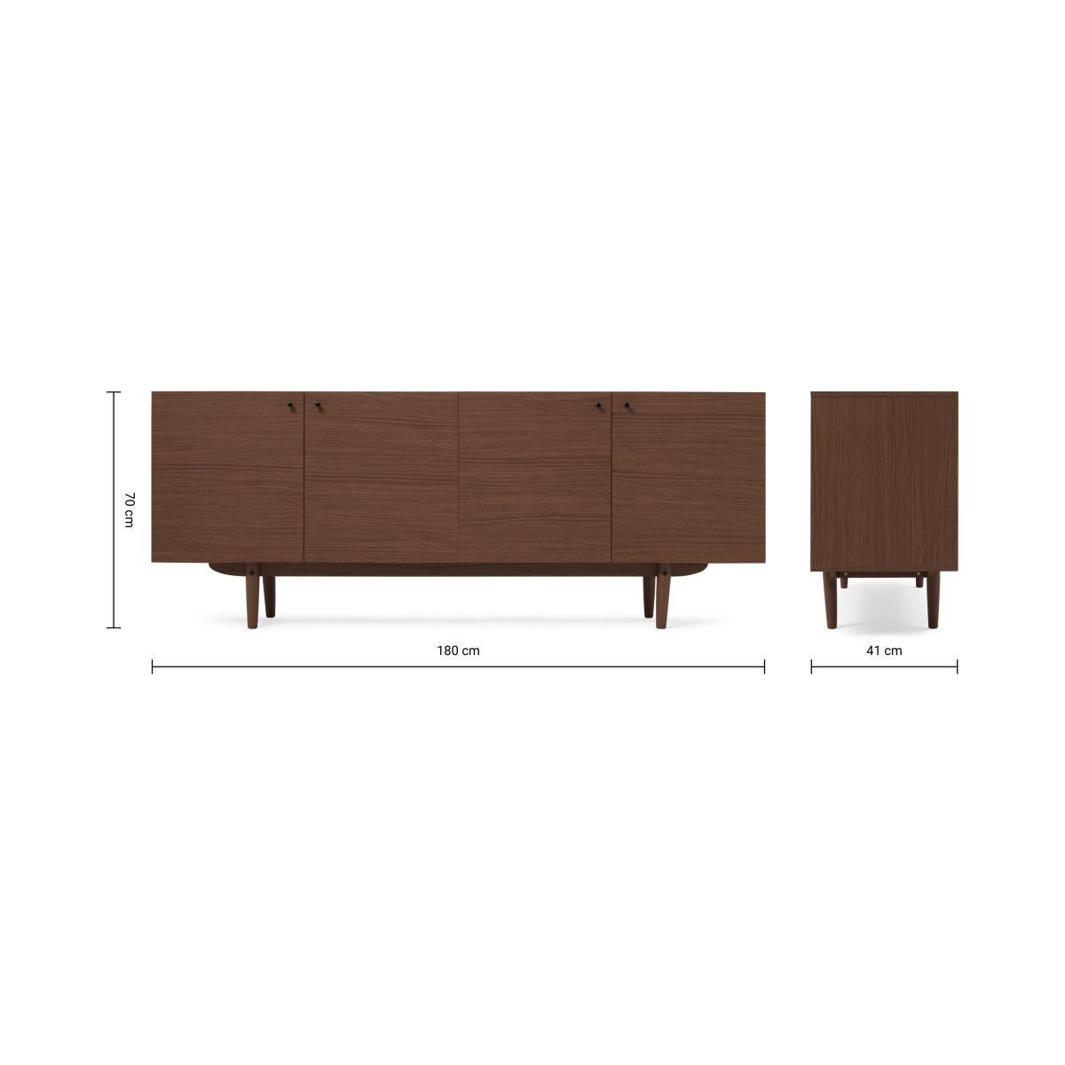Asger Wide Sideboard, Dark Stain Oak Effect – image 9