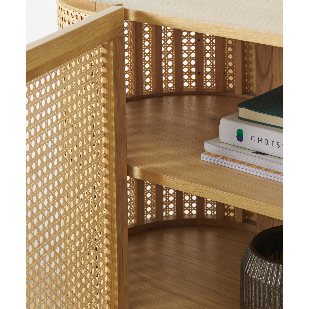 Ankhara Sideboard, Natural Oak & Rattan – image 4