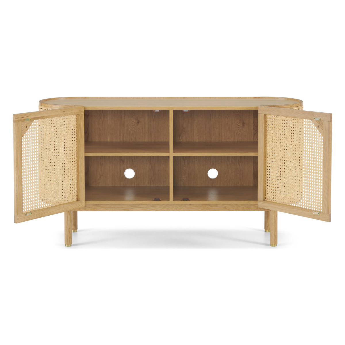 Ankhara Sideboard, Natural Oak & Rattan – image 7