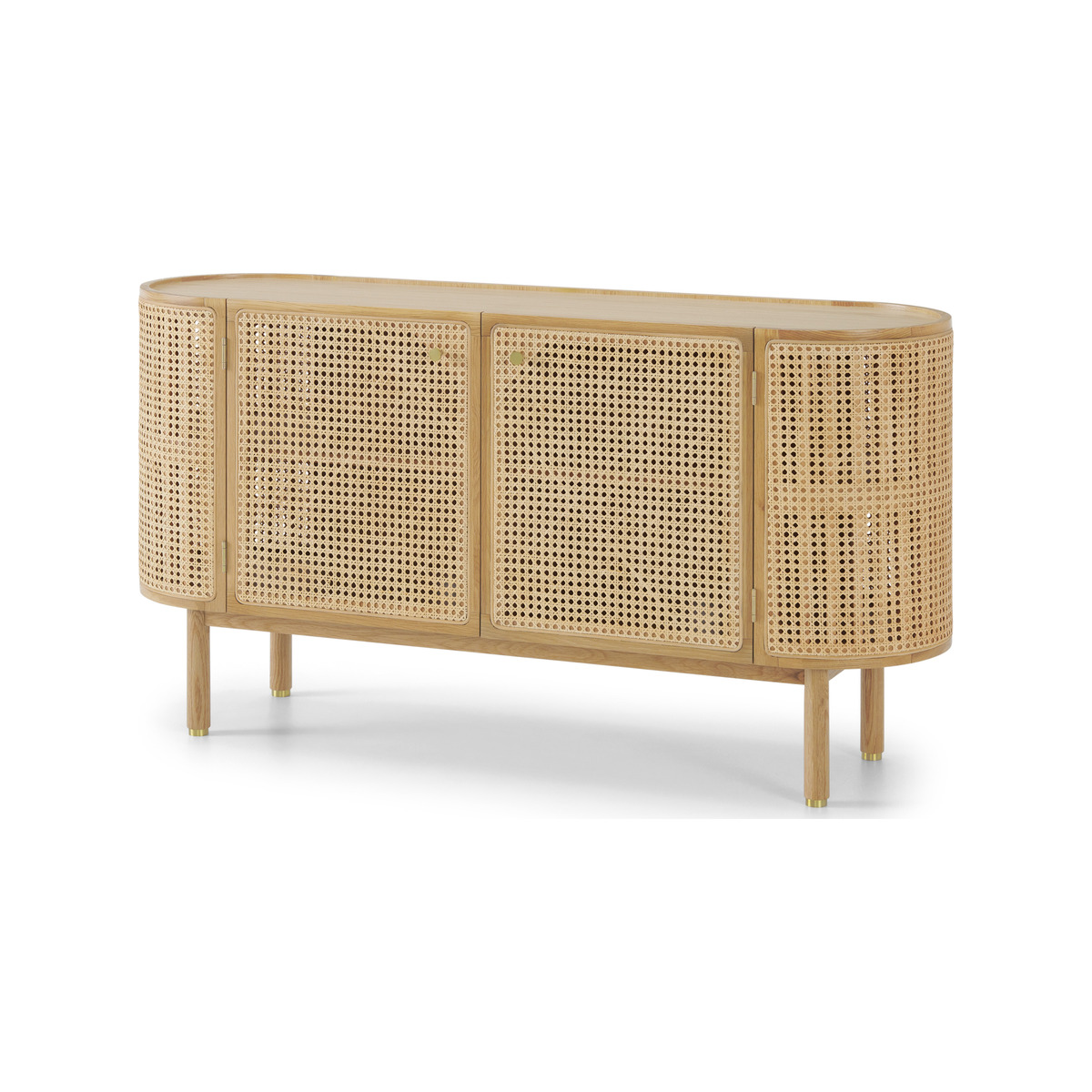 Ankhara Sideboard, Natural Oak & Rattan – image 2