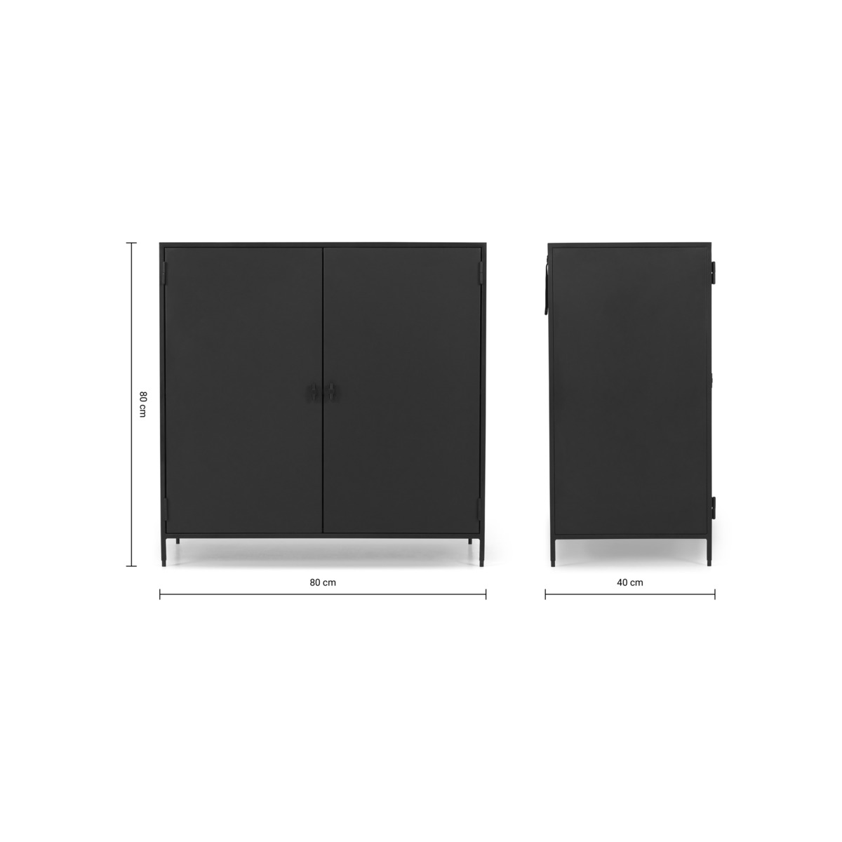 Solomon Compact Sideboard, Black – image 6