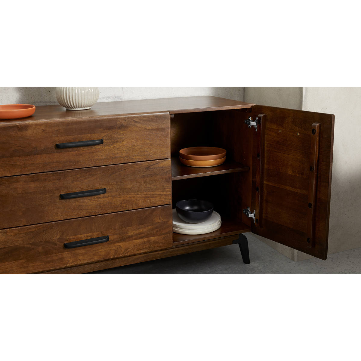 Lucien large sideboard, Dark Mango Wood – image 4