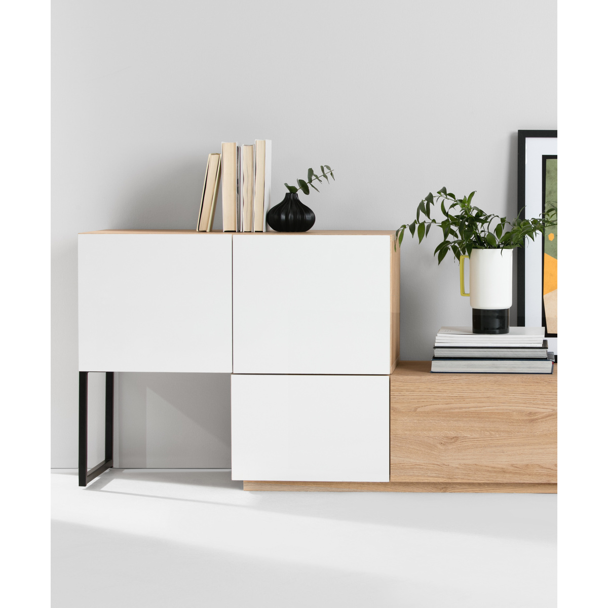 Hopkins Sideboard, Oak & White – image 7