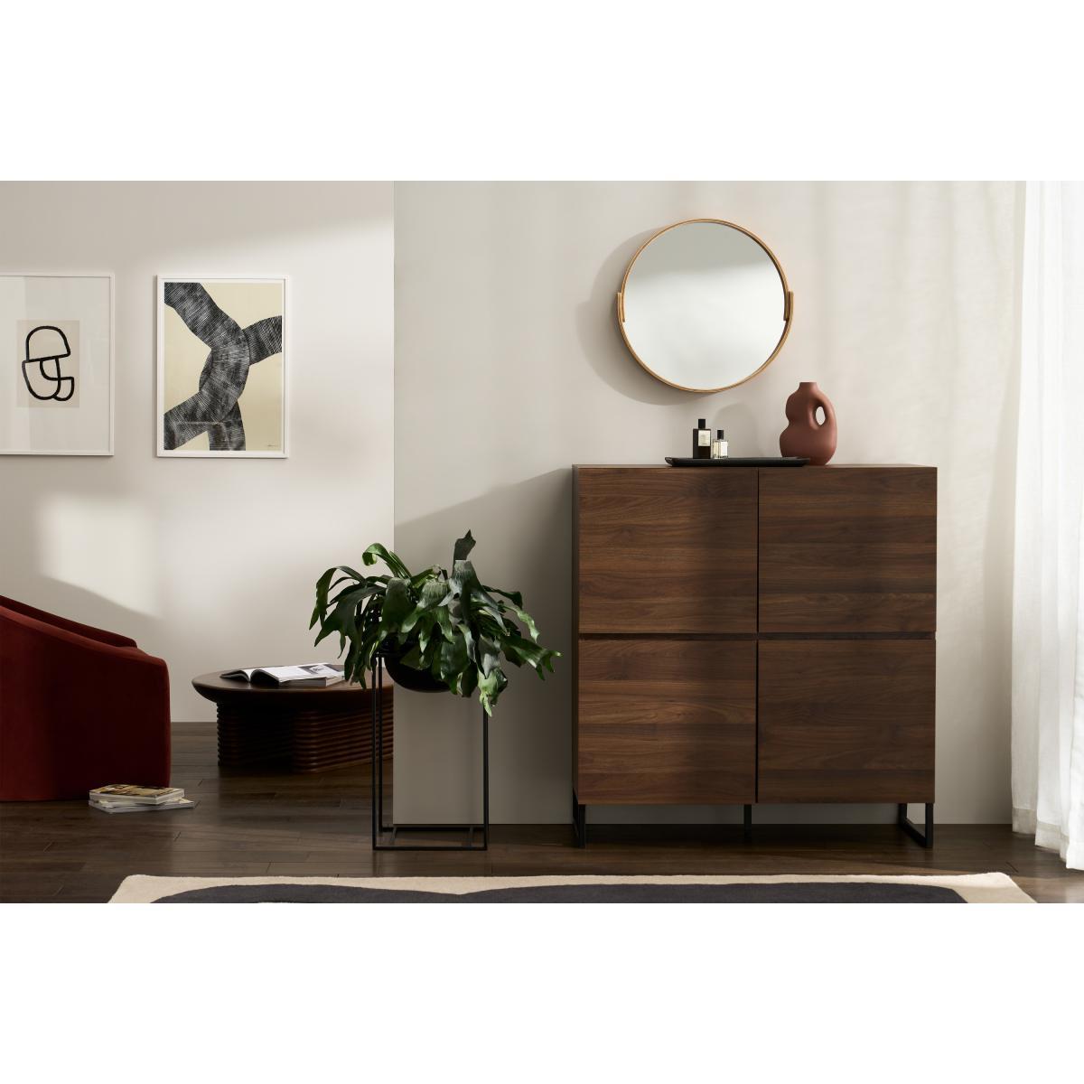 Hopkins Highboard, Walnut Effect – image 4