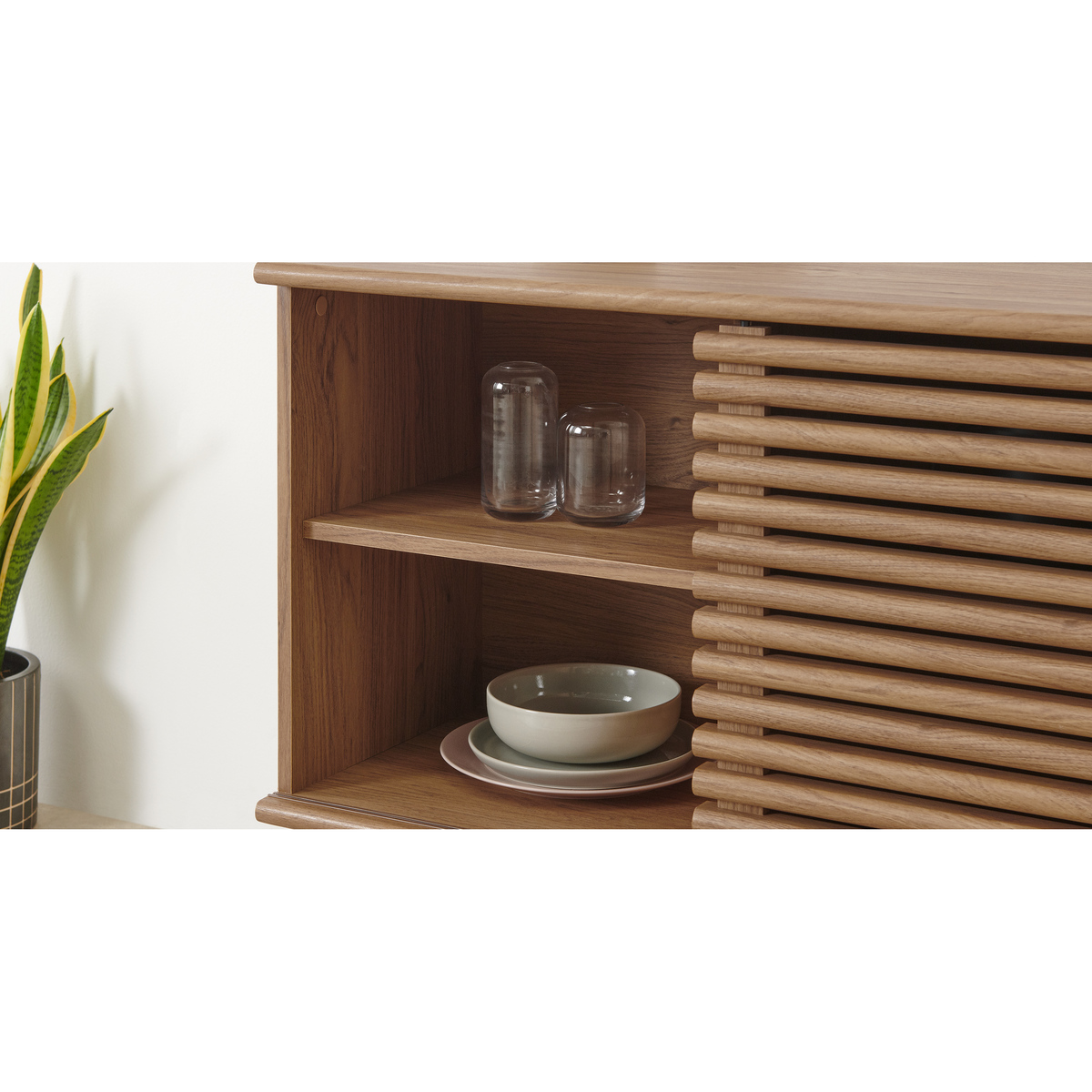 Tulma Wide Sideboard, Oak Effect – image 4