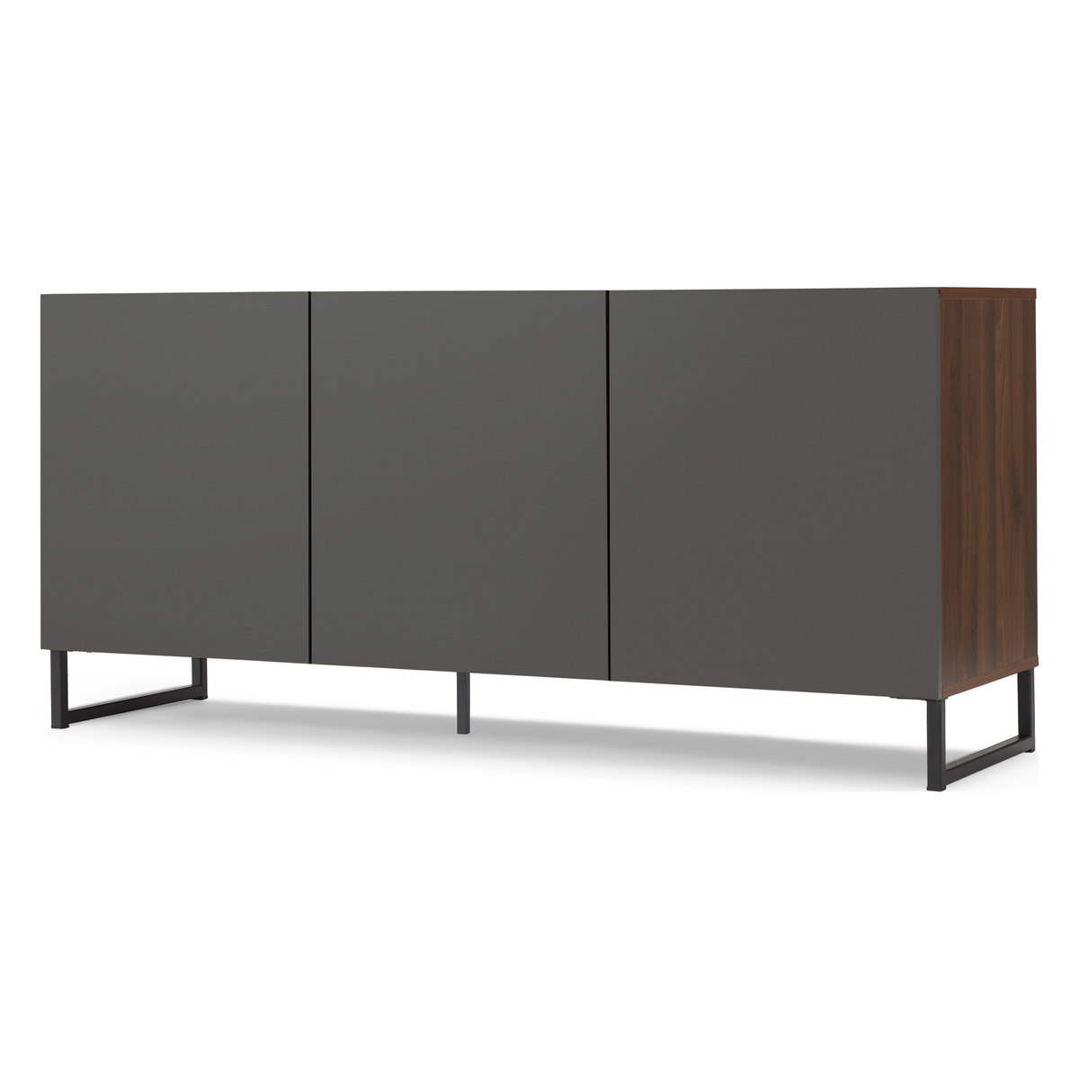 Hopkins Large Sideboard, Walnut Effect & Grey – image 2