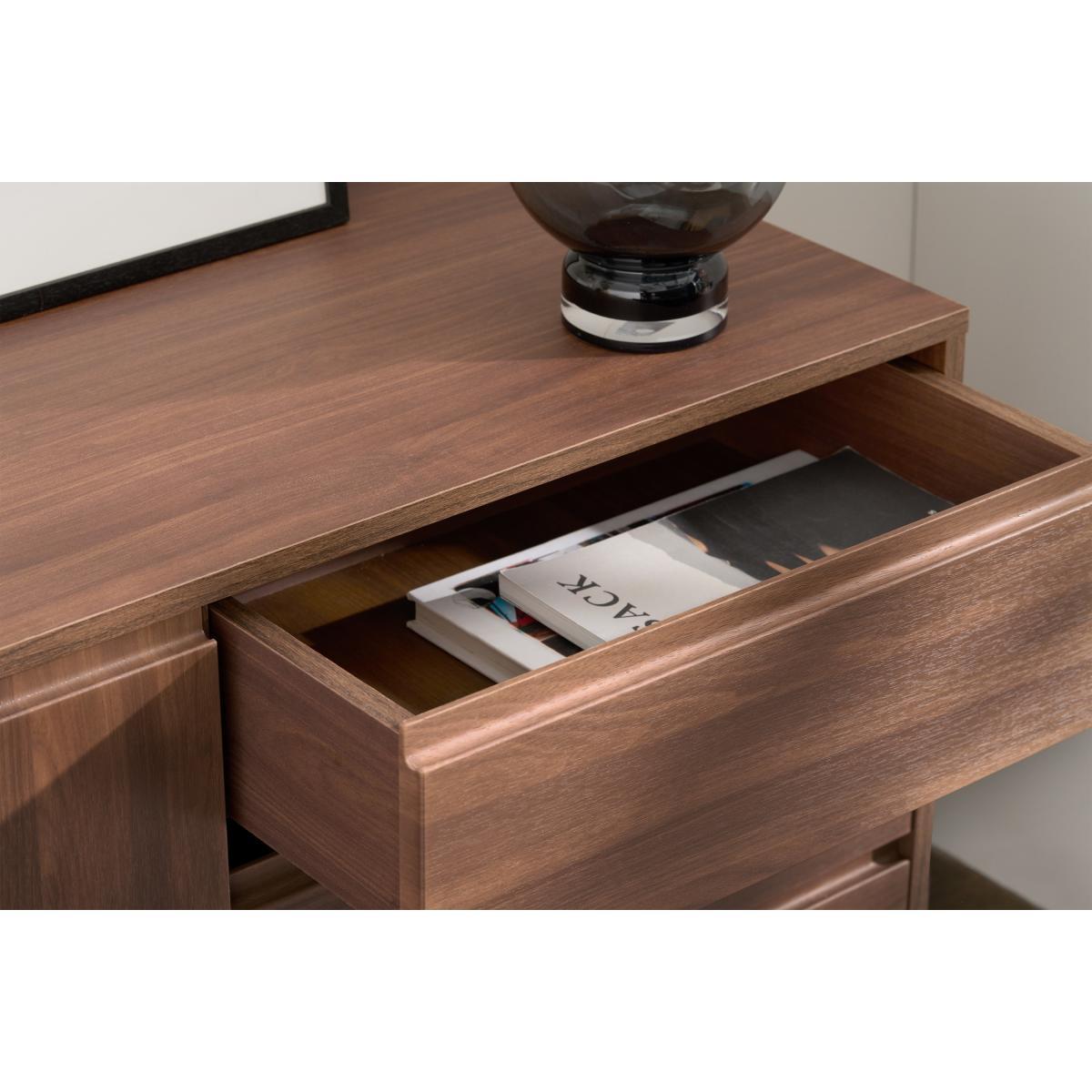 Elona Sideboard, Light Walnut Effect & Black – image 5