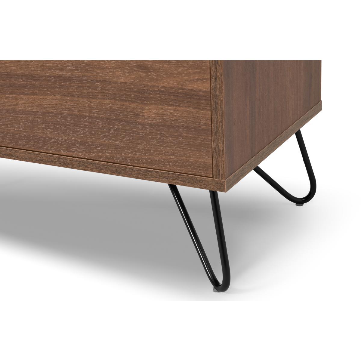 Elona Sideboard, Light Walnut Effect & Black – image 8