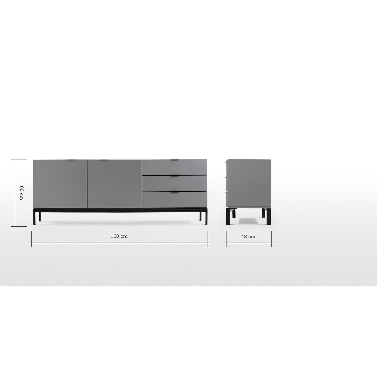 Marcell Sideboard, Grey – image 9
