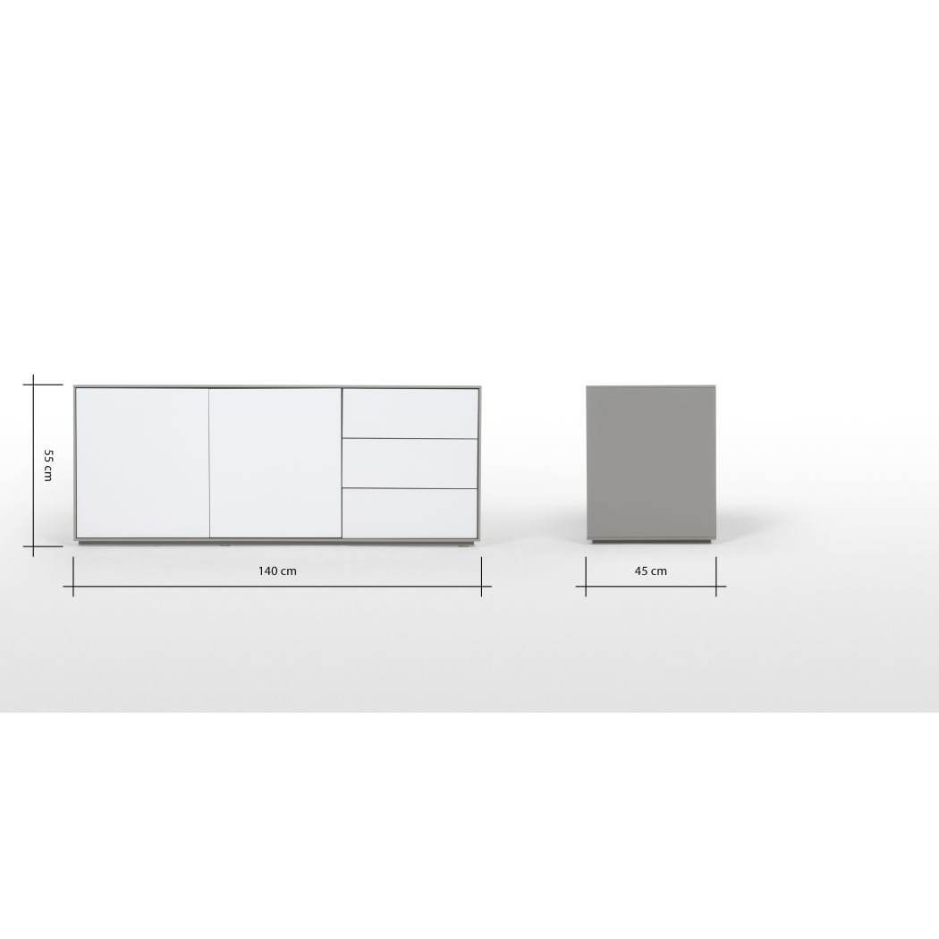 Stretto Sideboard, Grey – image 3