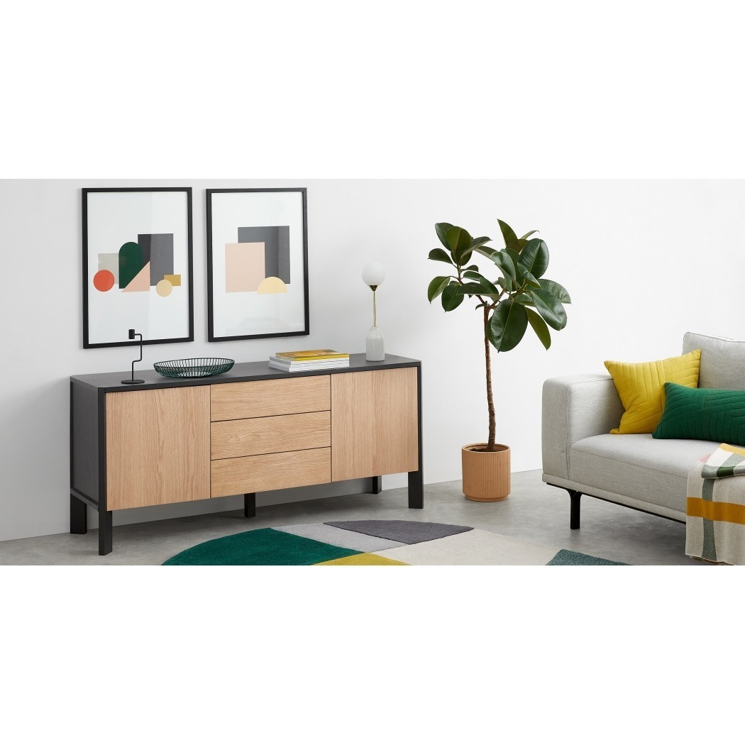 Brook Sideboard, Oak and Black – image 8