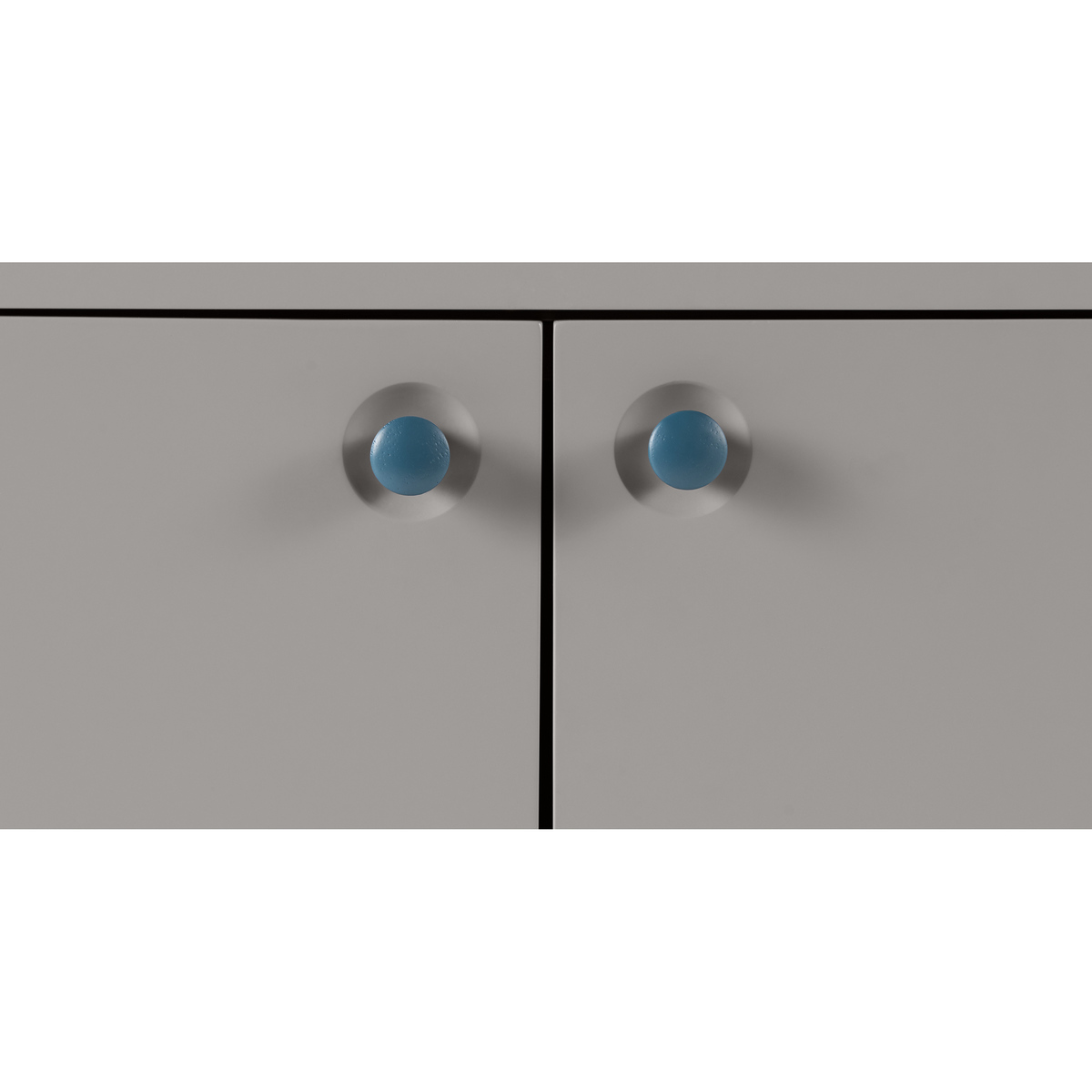 Dotty Compact Sideboard, Dark Stain and Grey – image 7