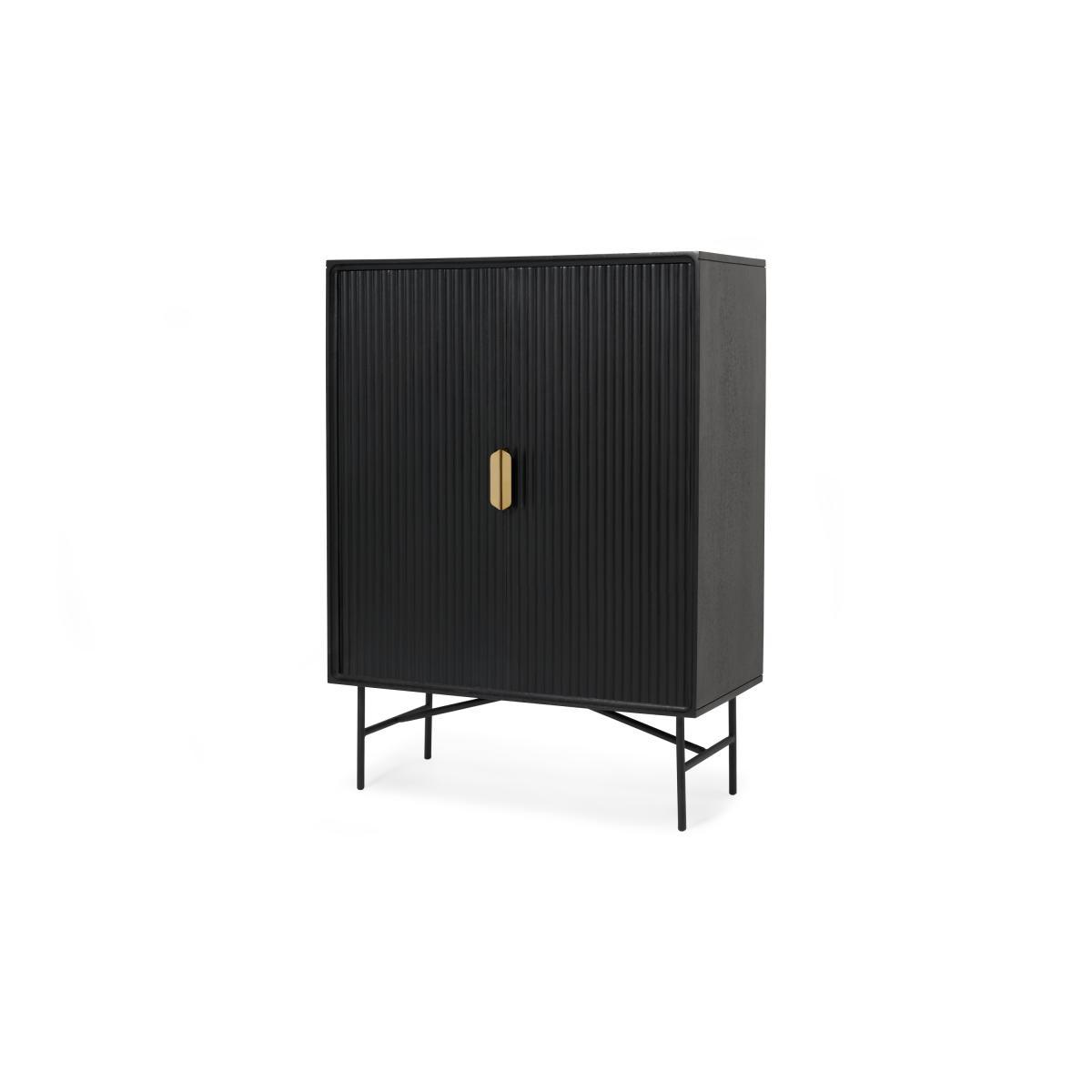 Haines Highboard, Charcoal Black Mango Wood – image 3