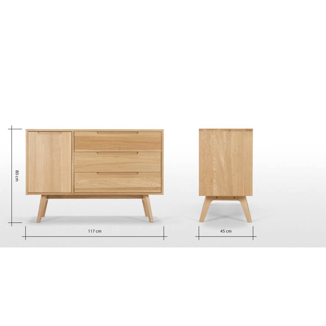 Jenson Compact Sideboard, Solid Oak – image 5