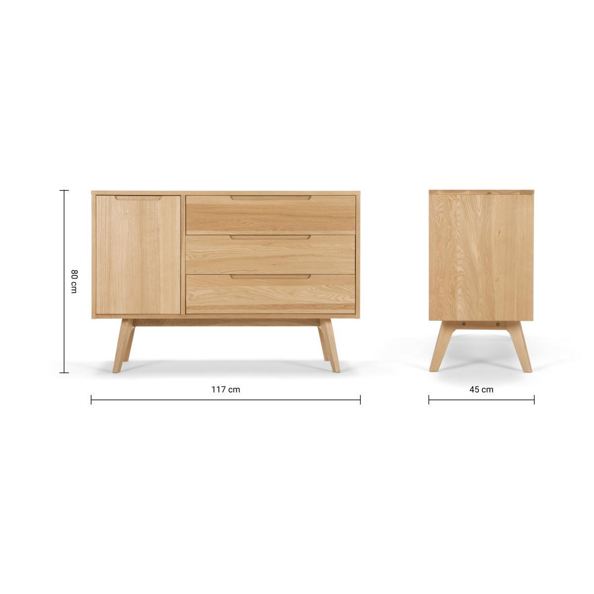 Jenson Compact Sideboard, Oak – image 9