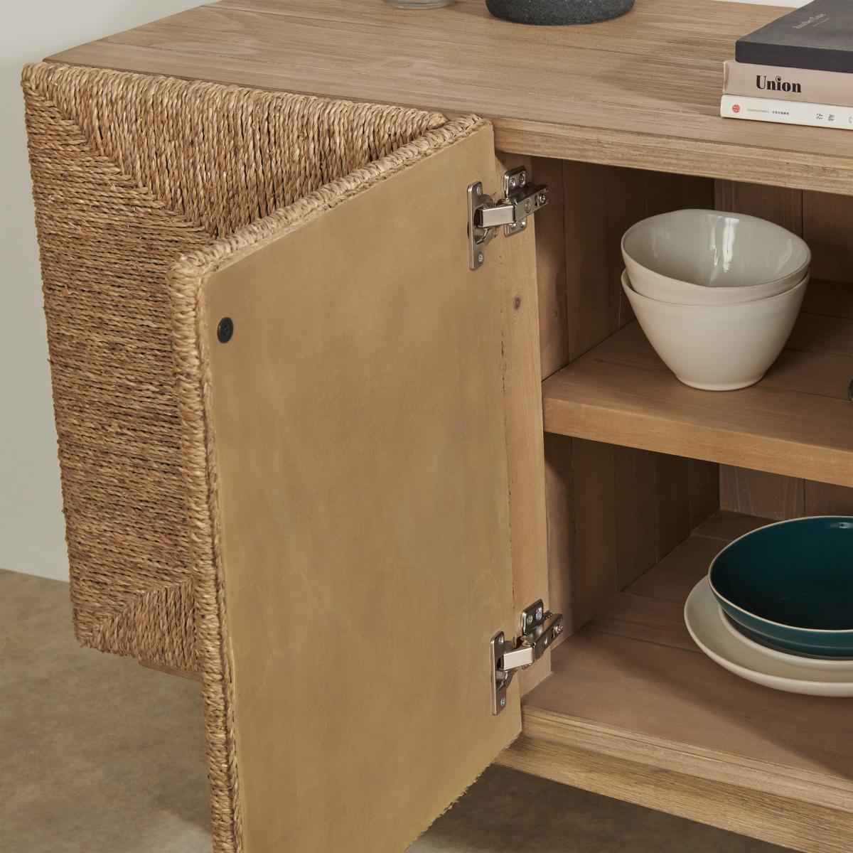 Livorno Sideboard, Woven Seagrass & Washed Pine – image 5