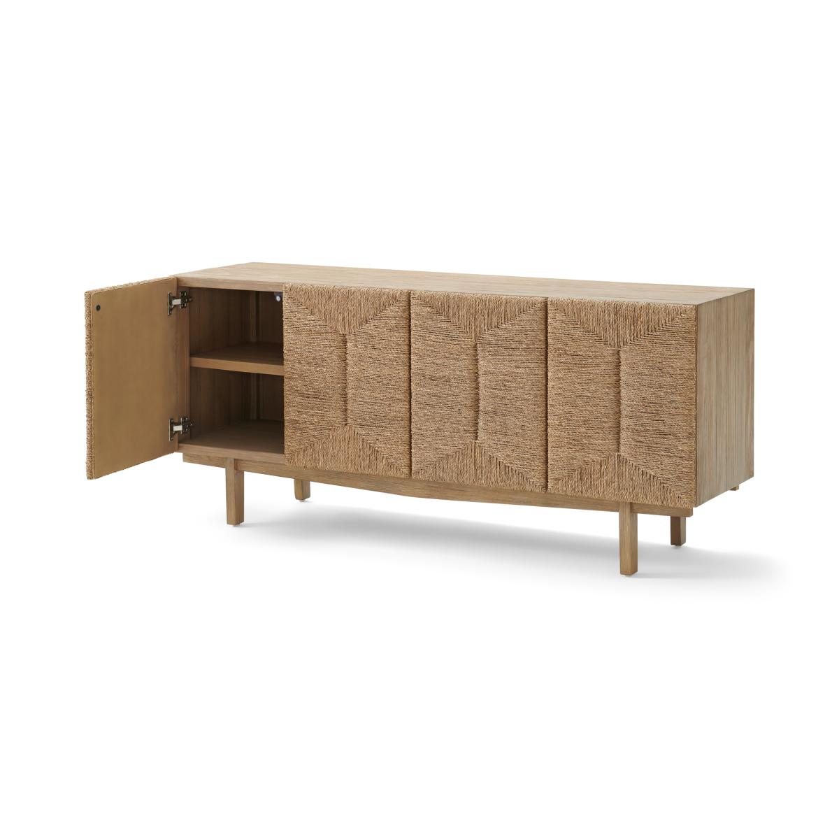 Livorno Sideboard, Woven Seagrass & Washed Pine – image 6