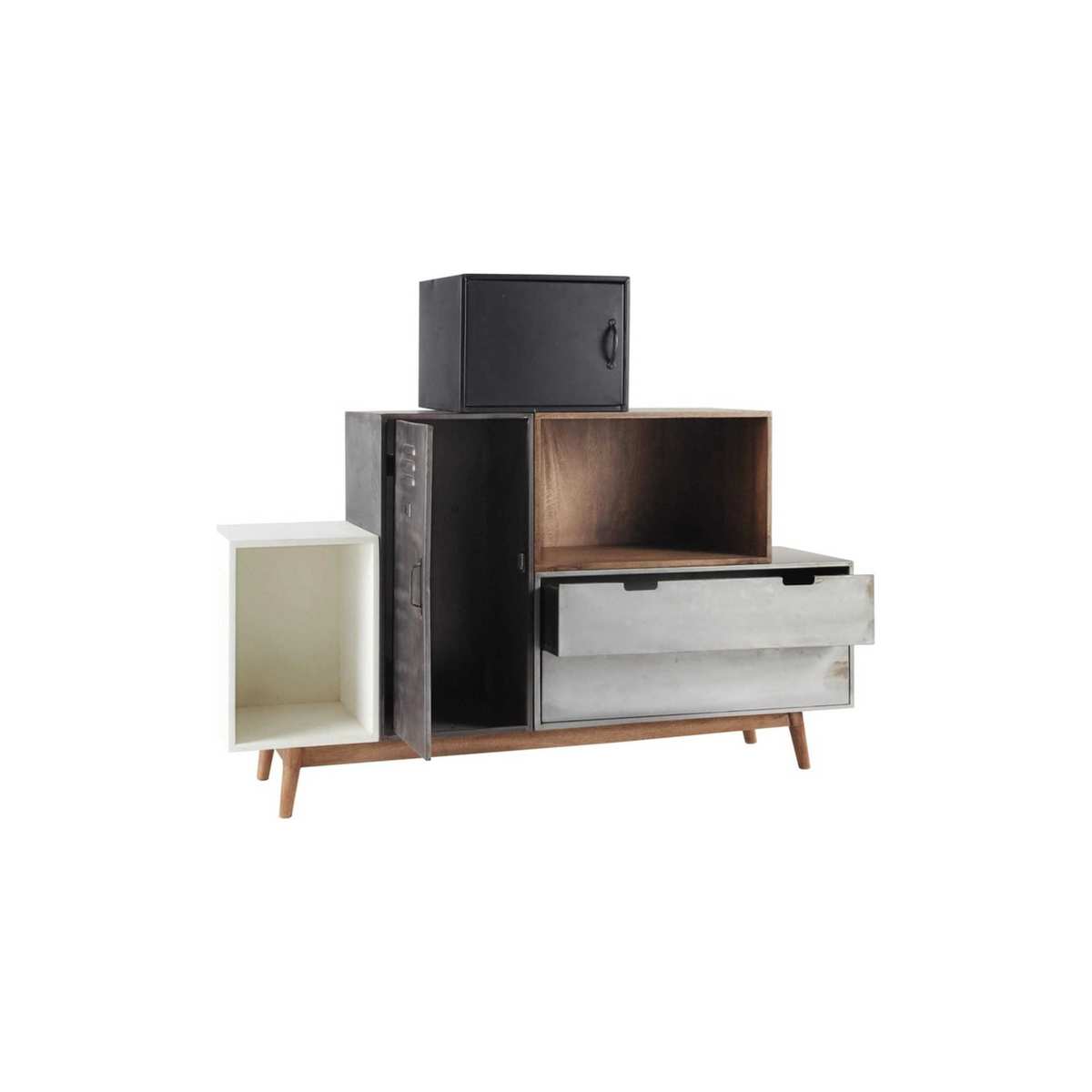 Solid mango wood reconstructed sideboard Lenox – image 2