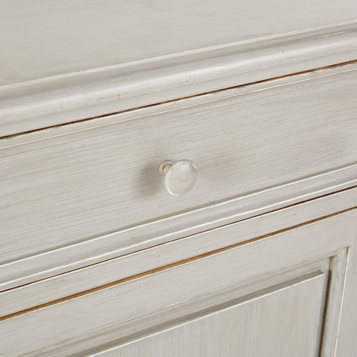 CASTEL - Grey Solid Mango Wood 4-Door 3-Drawer Sideboard – image 4