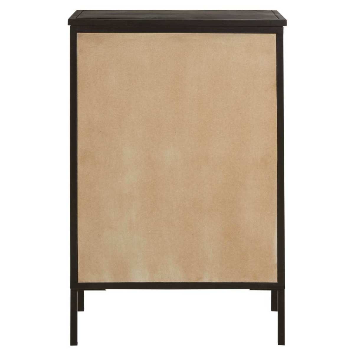 Sculpted mango wood and metal cabinet Topaze – image 4