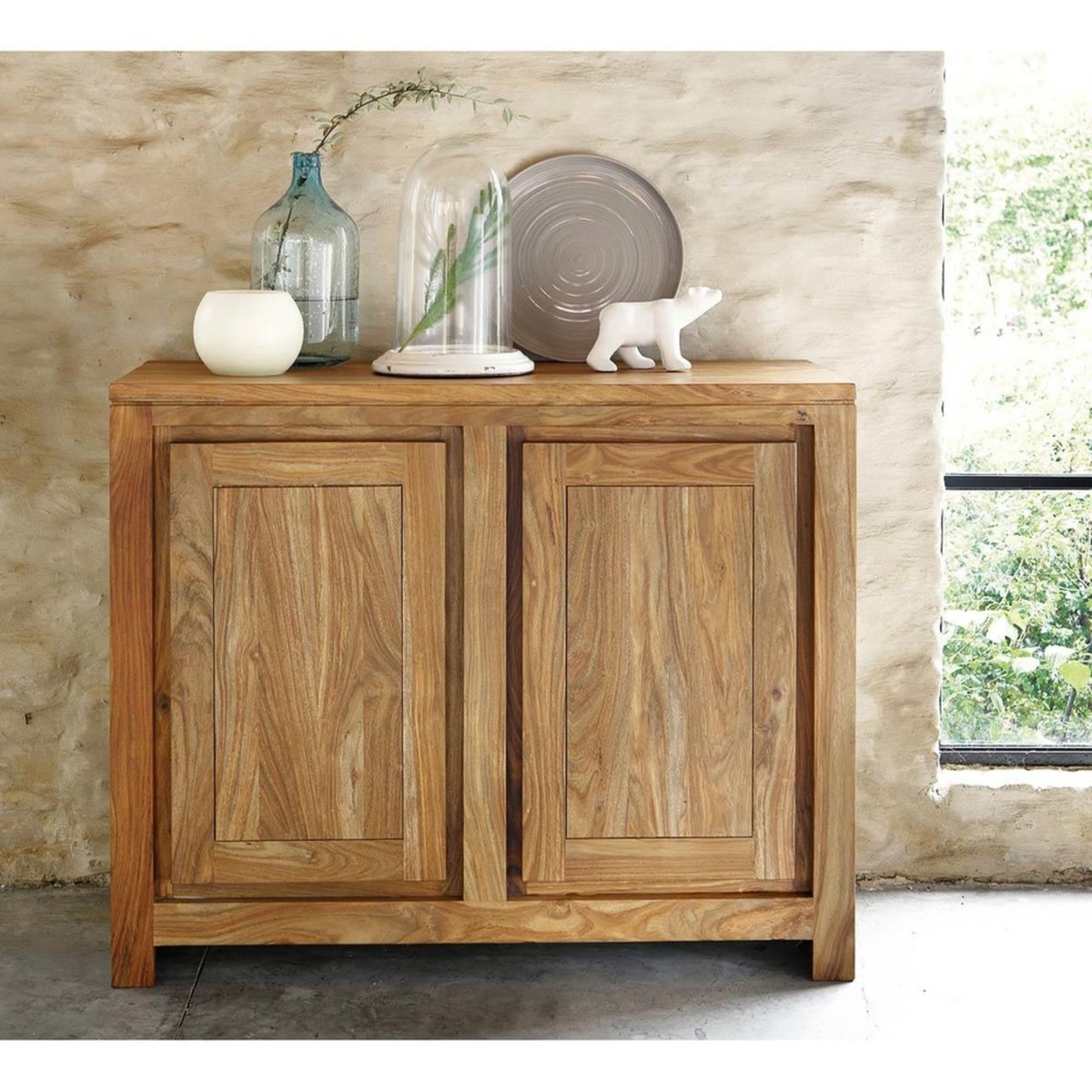STOCKHOLM - Solid Sheesham Wood 2-Door Sideboard – image 3