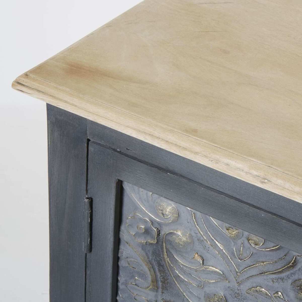 WABI - Solid Mango Wood and Dark Grey Acacia 2-Door Sideboard – image 5