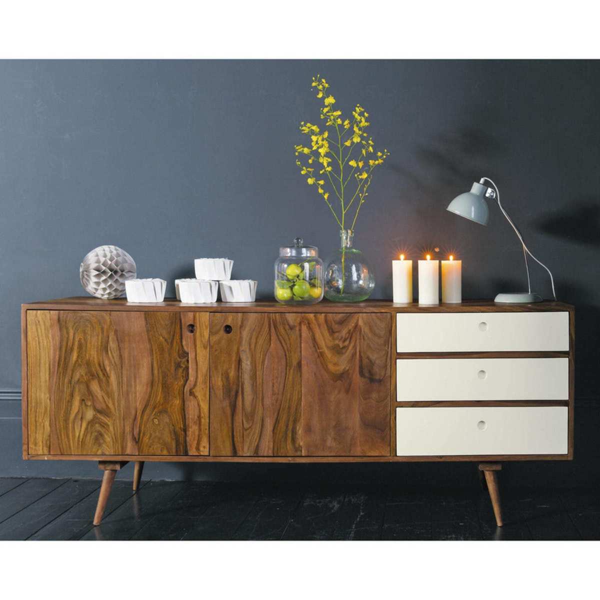 ANDERSEN - Sheesham 2-Door 3-Drawer Long Sideboard – image 2