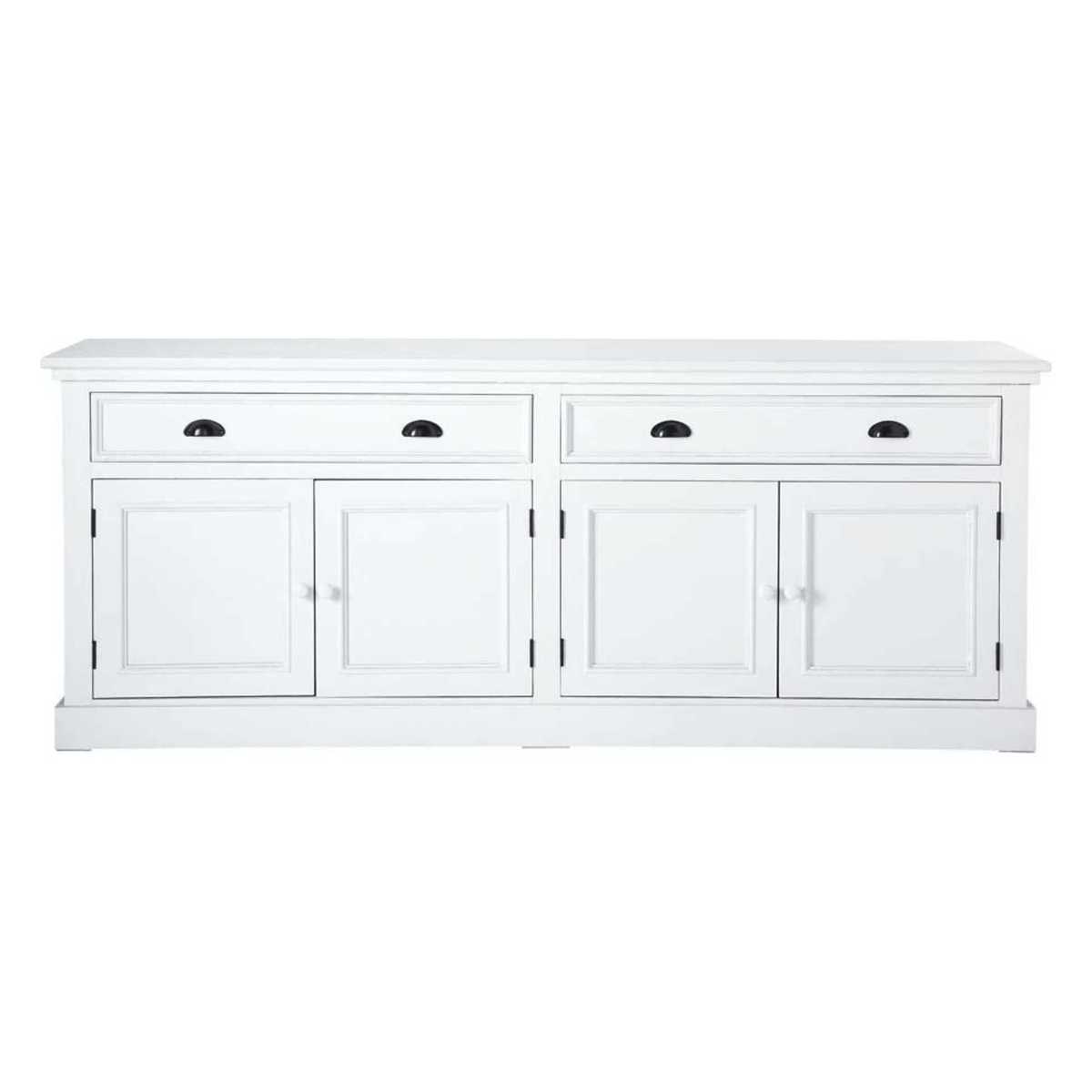 NEWPORT - White Wood 4-Door 4-Drawer Sideboard – image 1