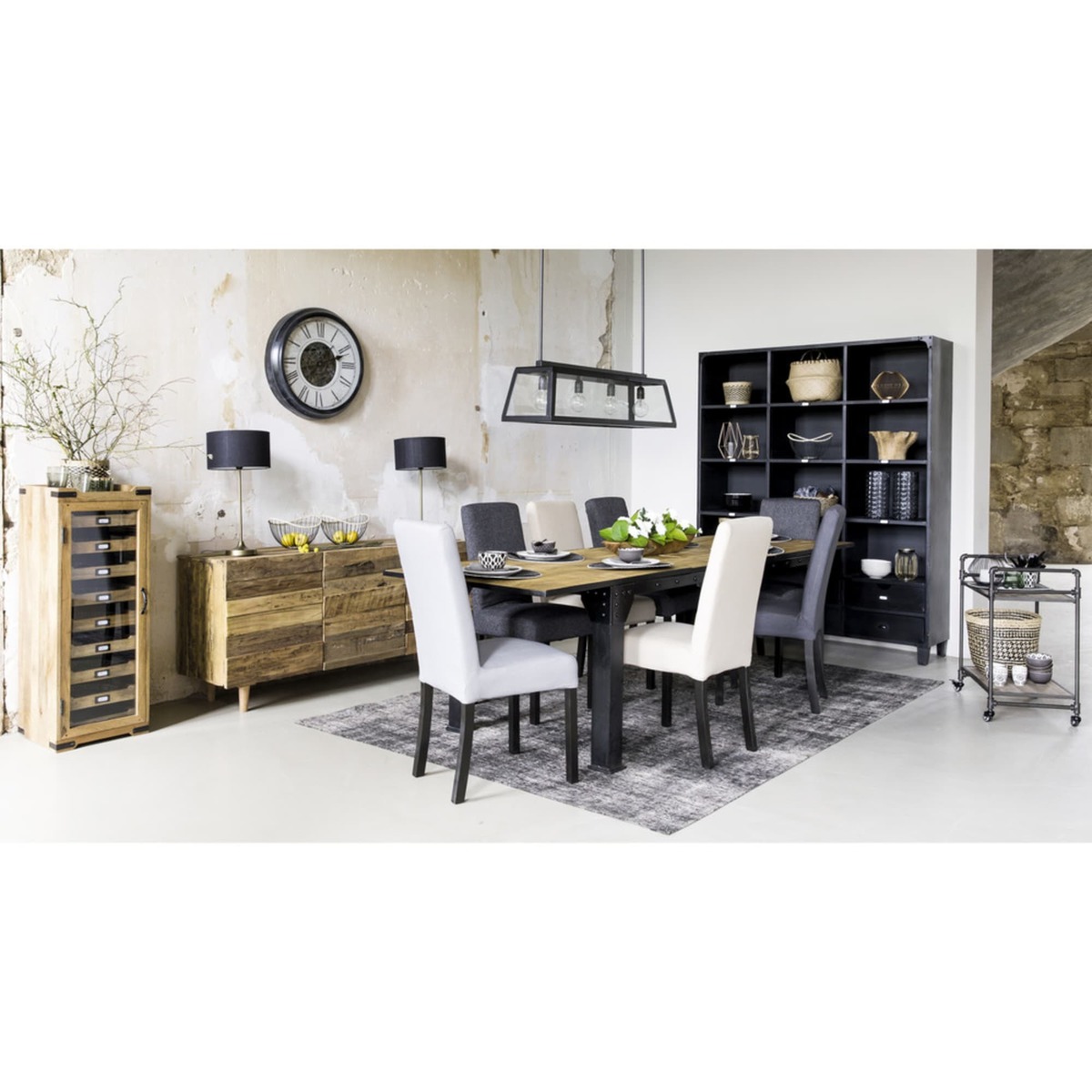 TENNESSEE - Recycled wood 3-door sideboard – image 8