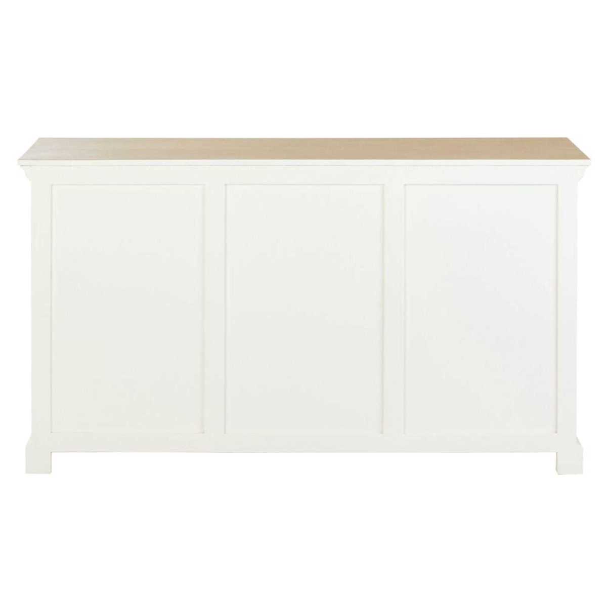 CEZEMBRE - White Solid Mango Wood 2-Door 4-Drawer Sideboard – image 7