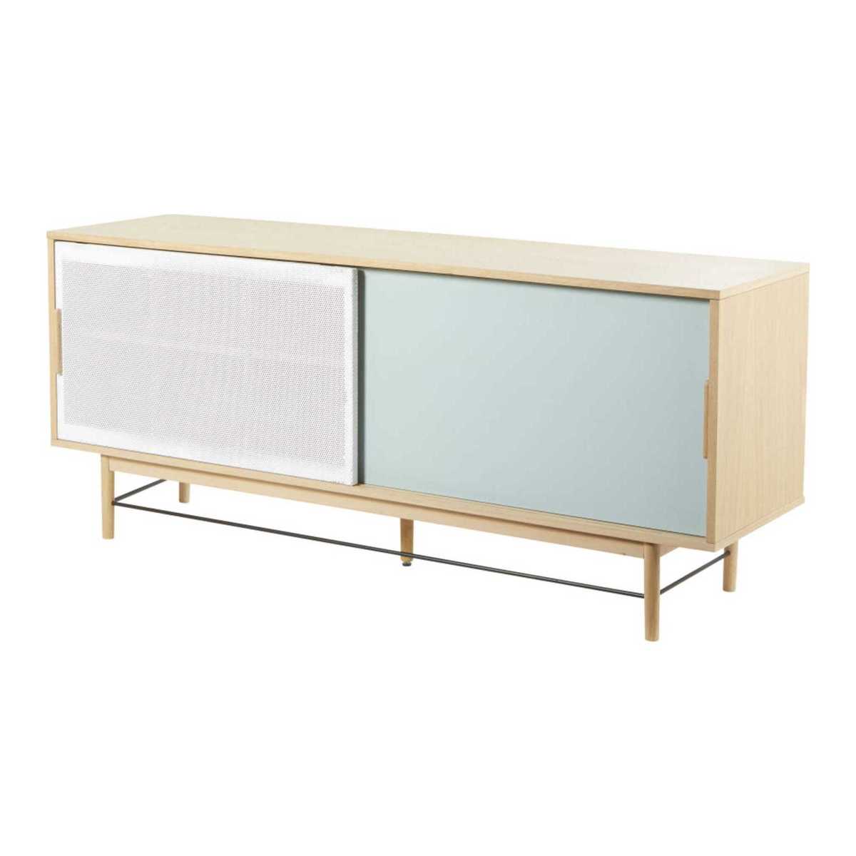 WORKSHOP - White and Grey-Green 2-Door Sideboard – image 2